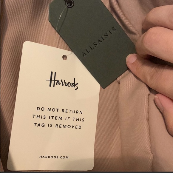 All Saints Rift cropped biker jacket pink size US4

• Size: 4 All Saints - Picture 8 of 12